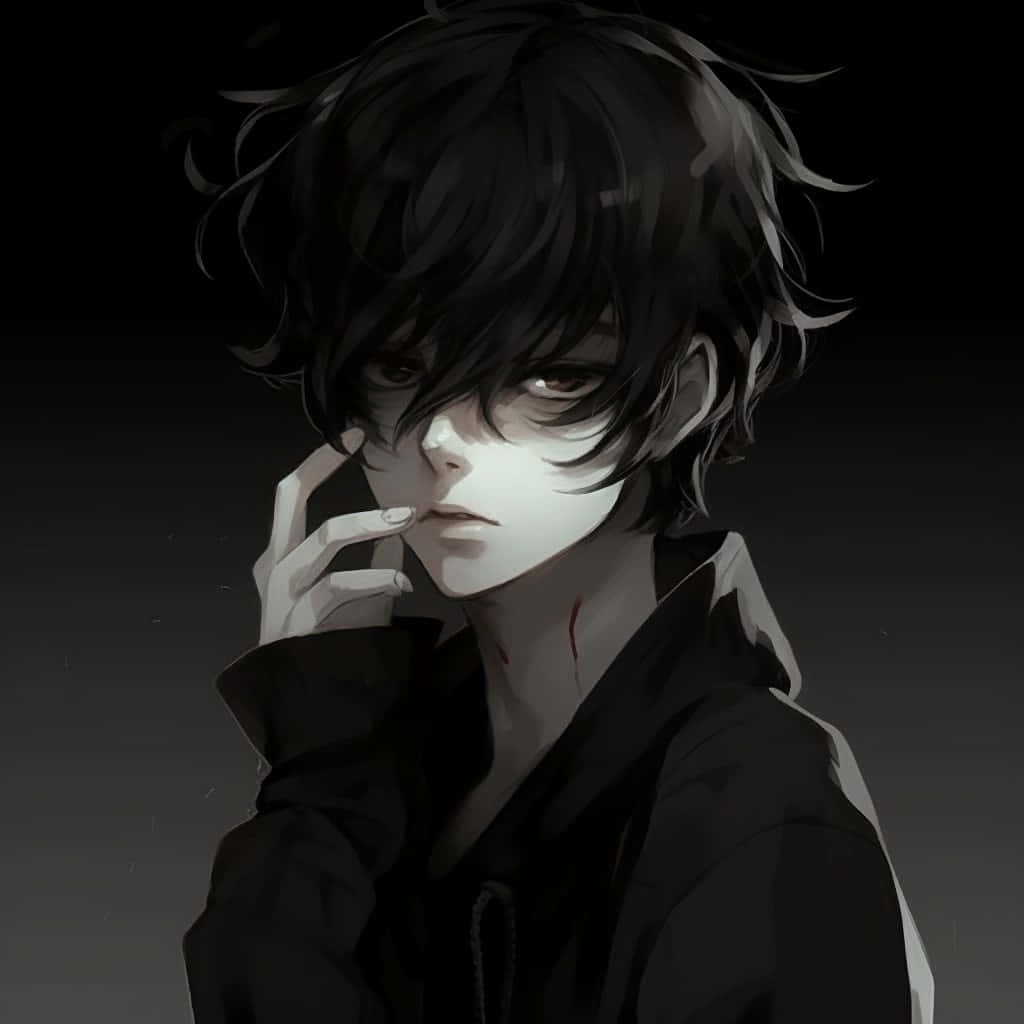 Dark Grunge Anime Boy Profile Wallpaper