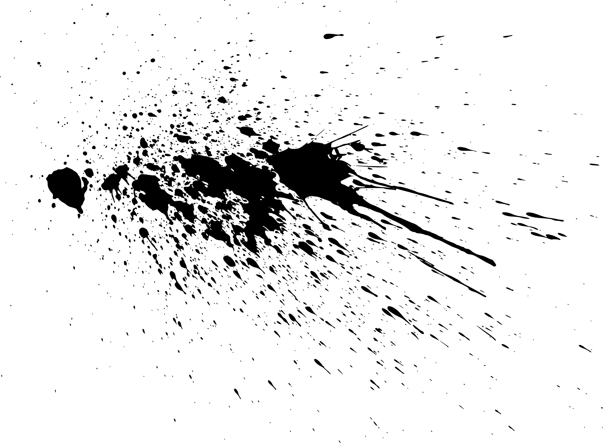 Dark Grunge Splatter Texture PNG