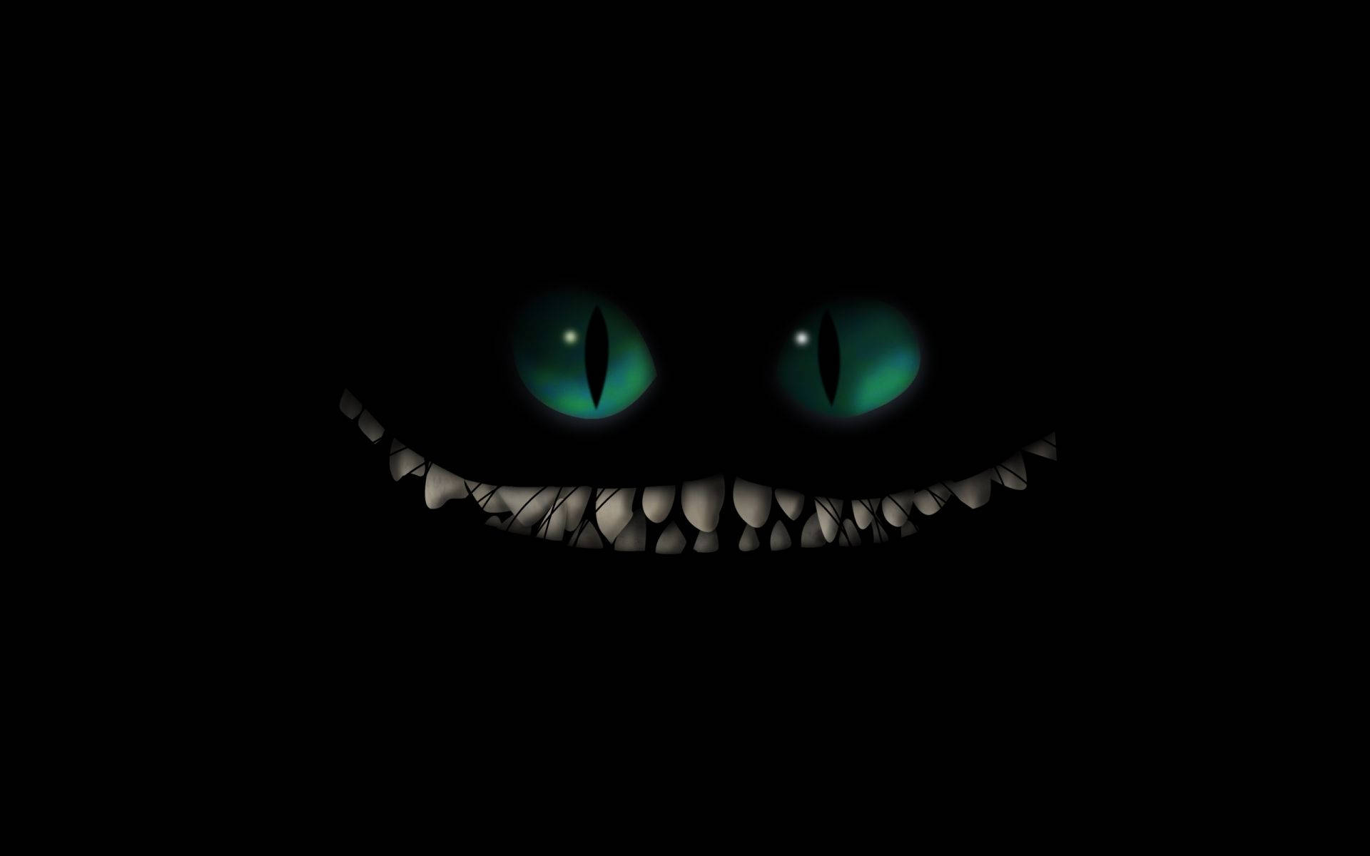 Dark Halloween Cheshire Cat Wallpaper