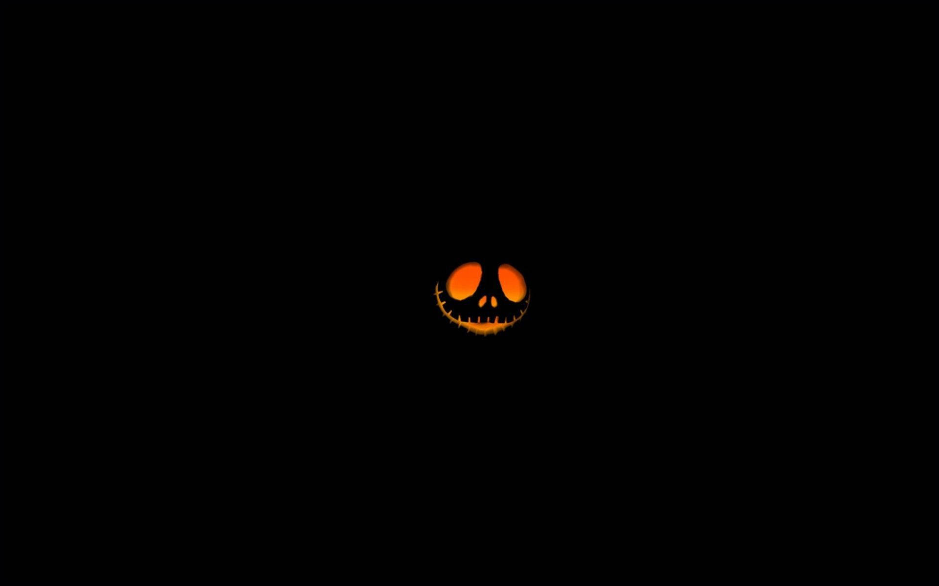 Dark Halloween Orange Smile