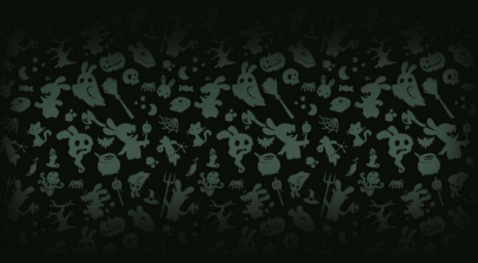 Dark Halloween Scary Pattern Wallpaper