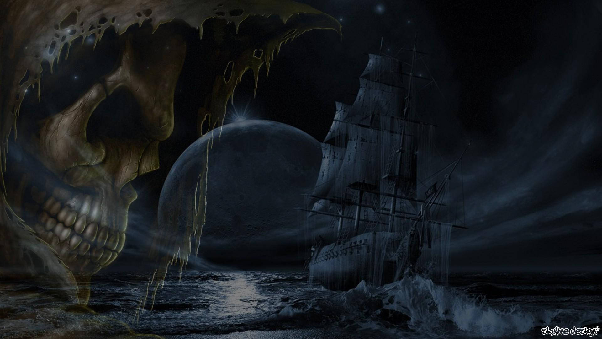 Dark Haunted Ghost Ship