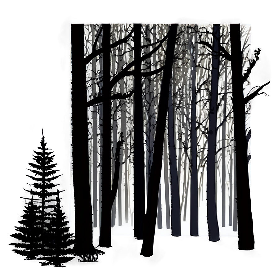 Dark Horror Forest Png 05062024 PNG