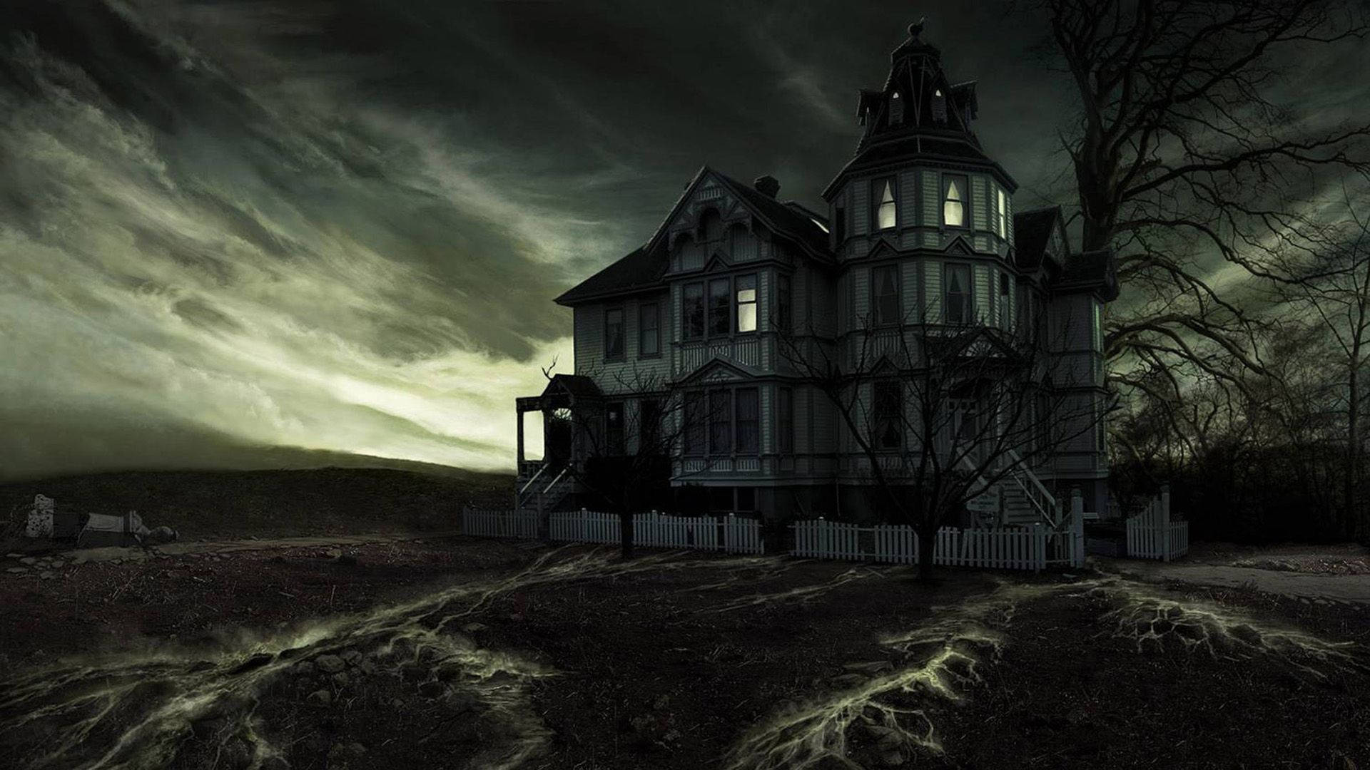 Download Dark Horror Monster House Wallpaper 