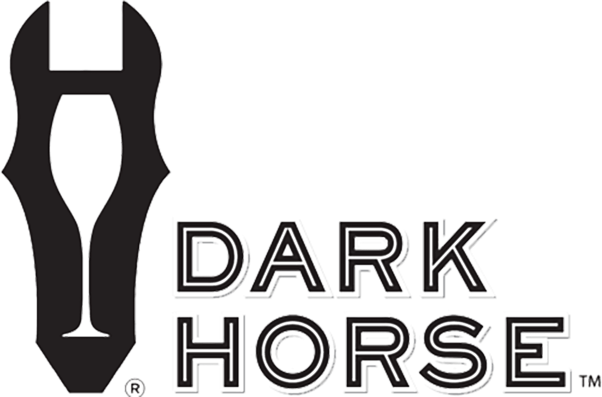 Dark Horse Logo Design PNG