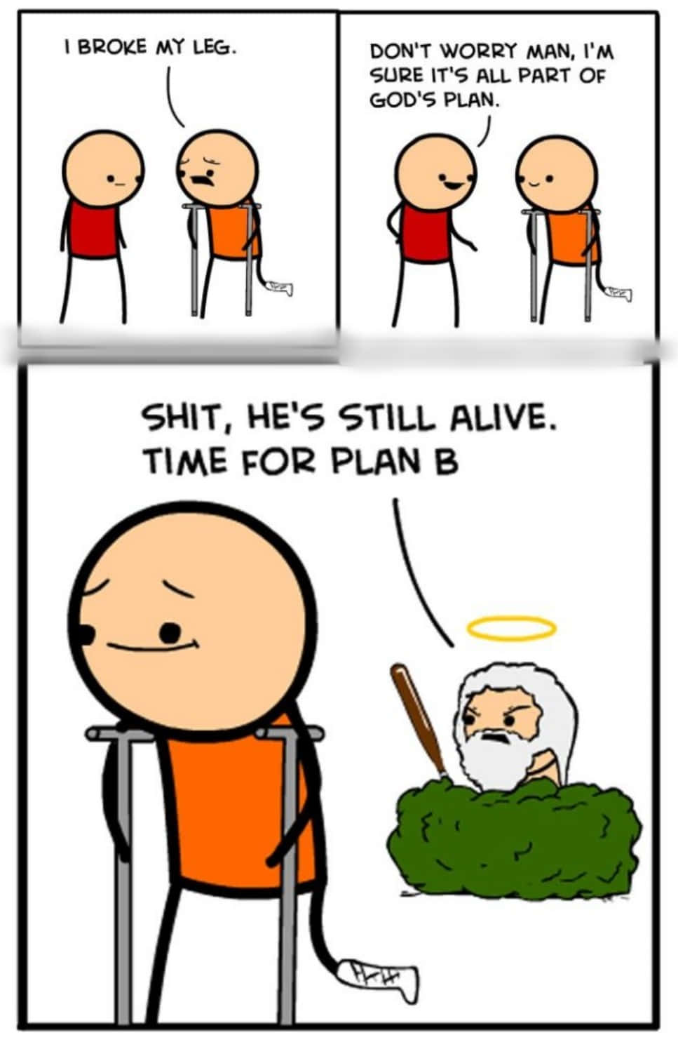 A Comic Strip About A Man Who Is Still Alive
