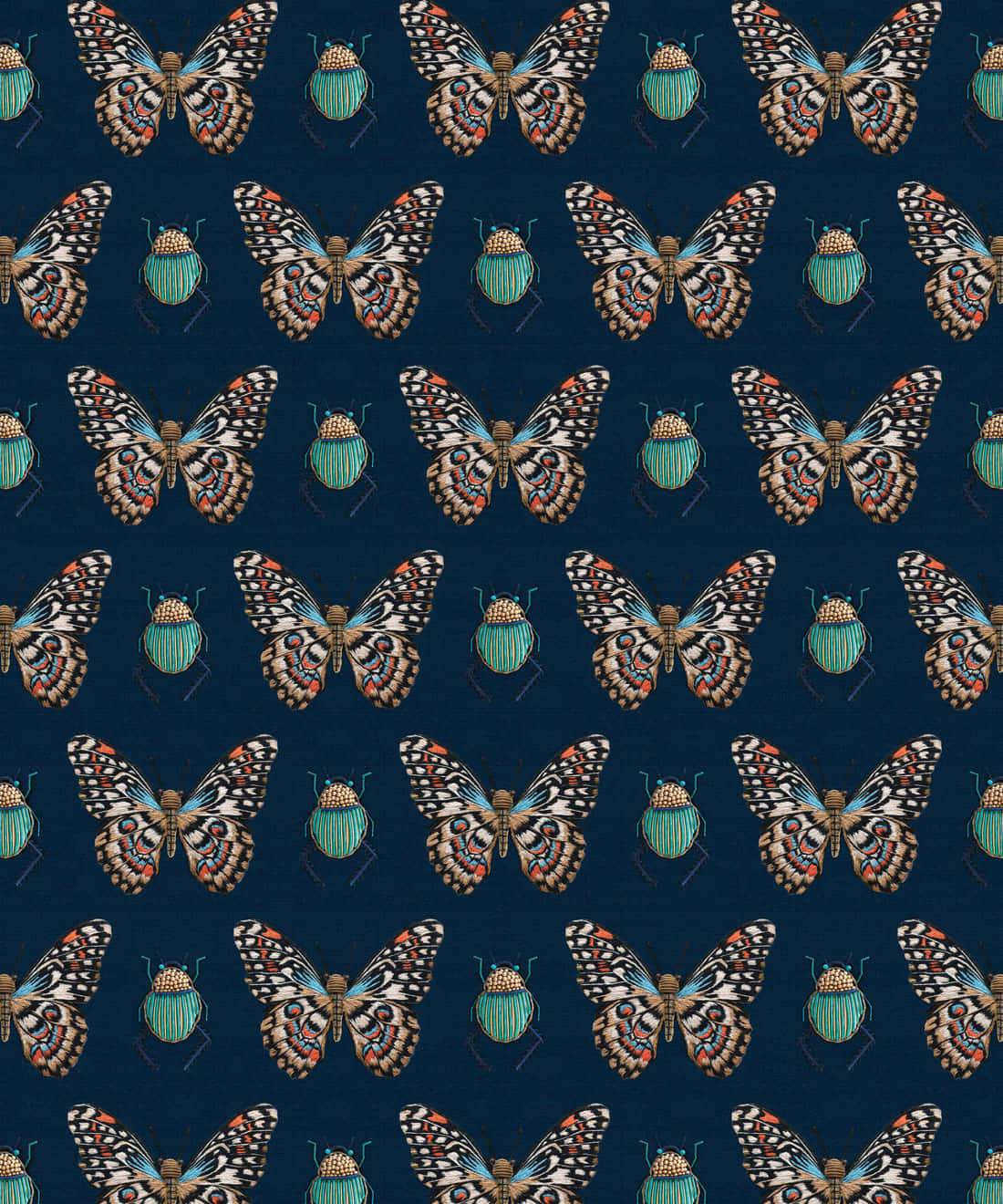 Dunkleinsekten-wanddekoration Wallpaper