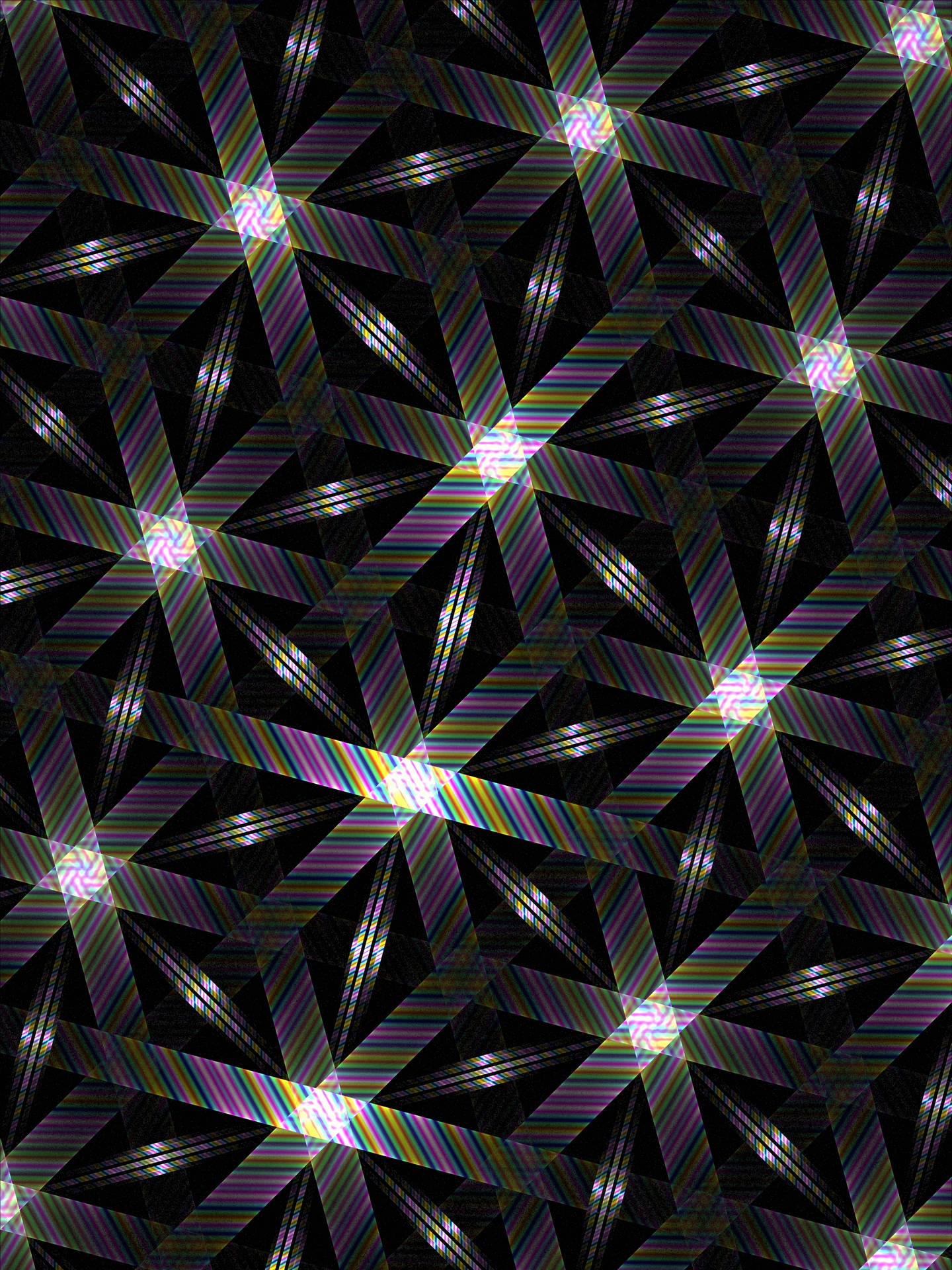 Dark Intersecting Hexagon Wallpaper