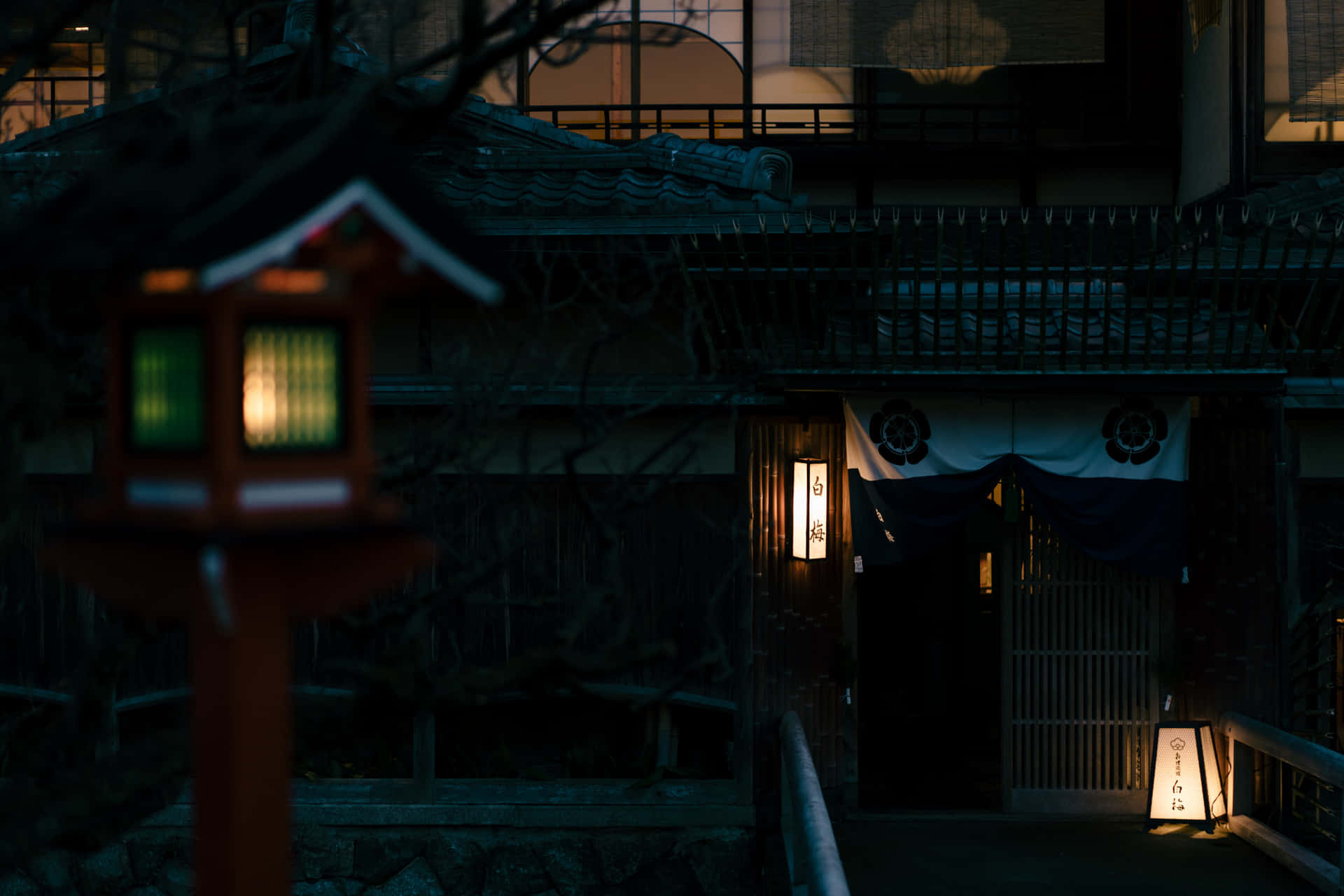 Explore the mystical beauty and darkness of Japan Wallpaper