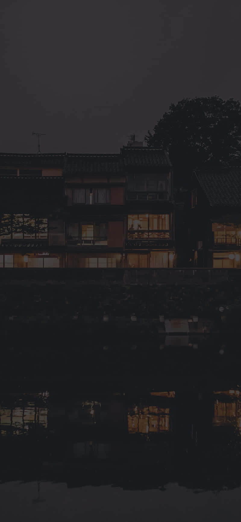Encuentrainspiración Mágica En La Hermosa Oscuridad De Japón Fondo de pantalla