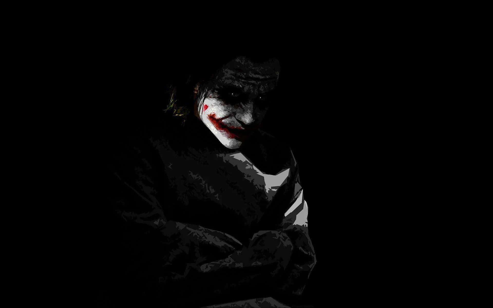 Mysterious Dark Joker- Explore the Enigma of Gotham's Famed Nemesis Wallpaper