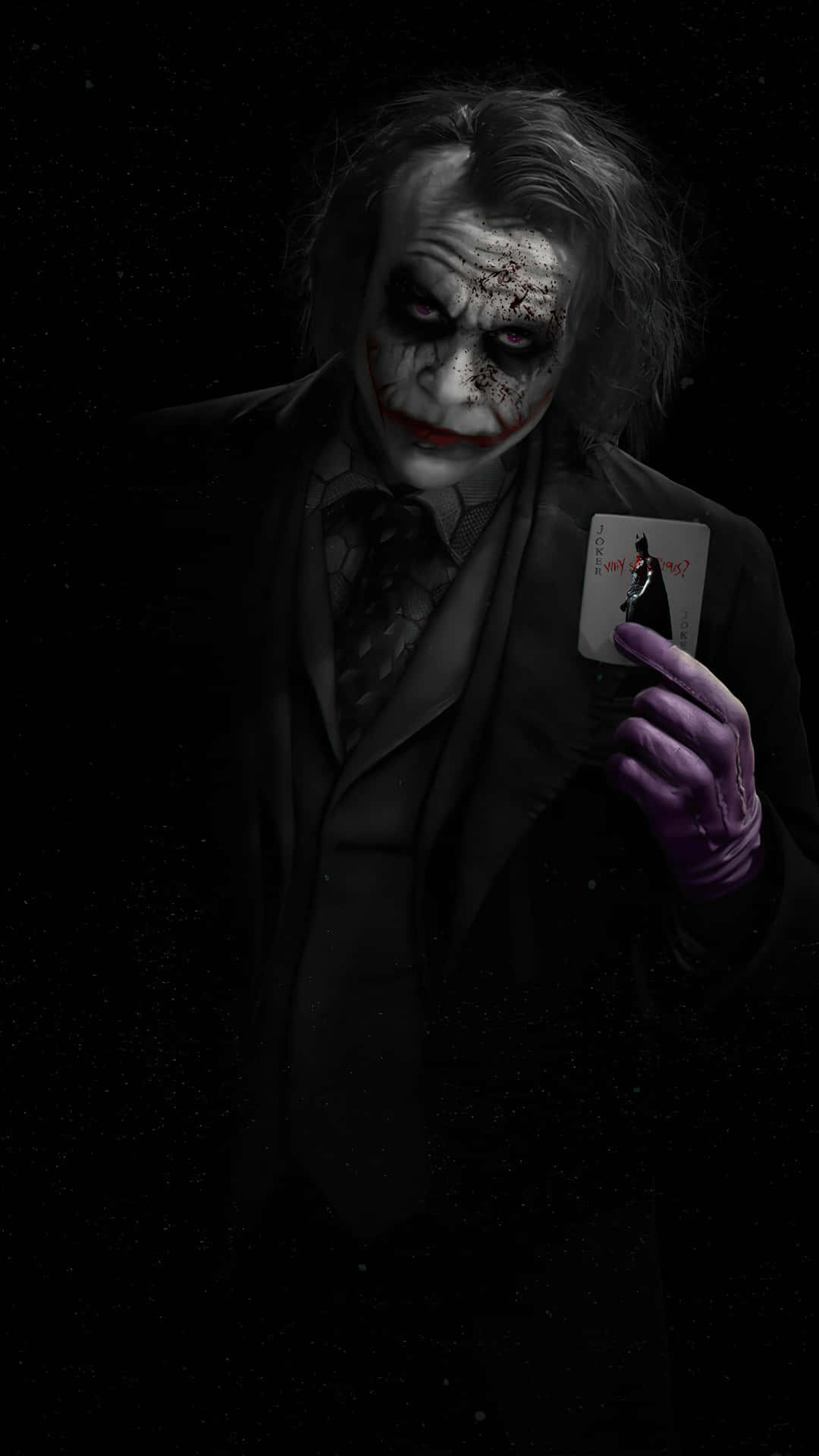 "Dark Joker: A Twisted, Enigmatic Grin" Wallpaper