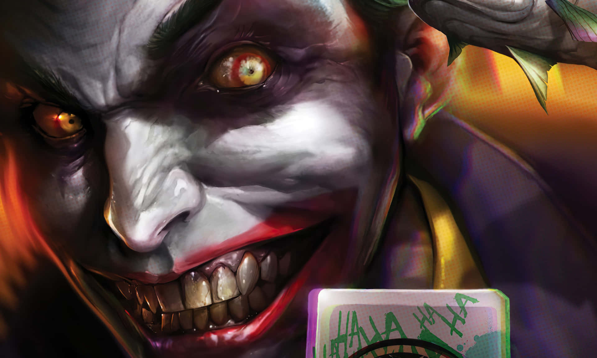 Mysterious Dark Joker in Shadows Wallpaper
