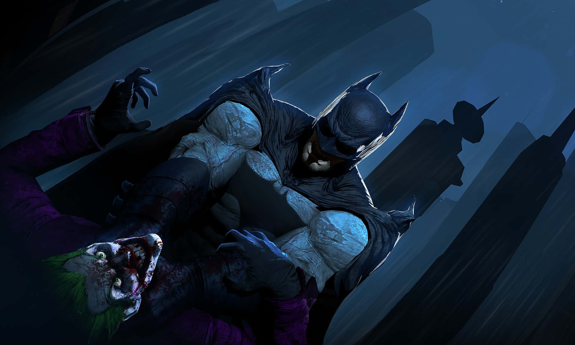 Caption: Dark Joker in Action Wallpaper