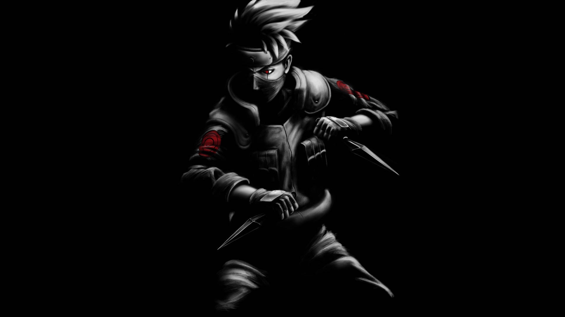 Dark Kakashi Naruto 4K Wallpaper