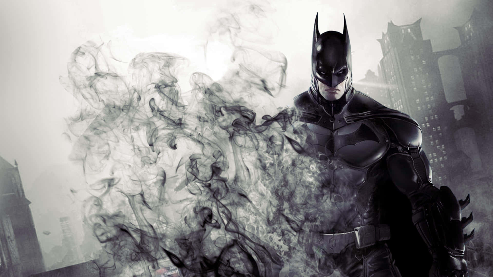 Dark Knight Amidst Smoke Wallpaper