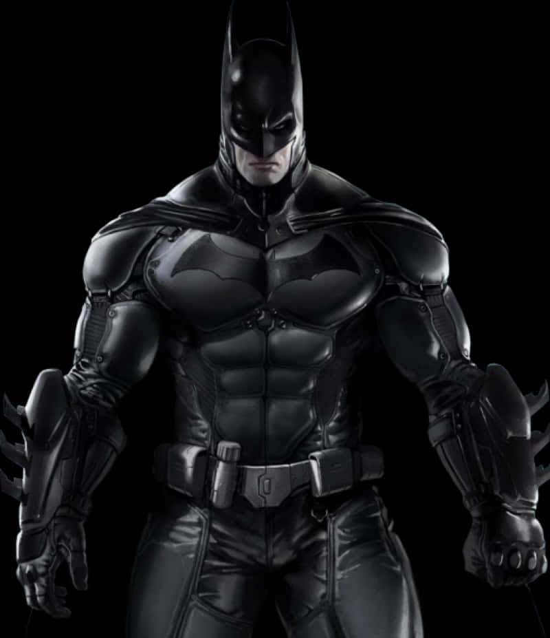 Dark Knight Batman Costume Pose PNG