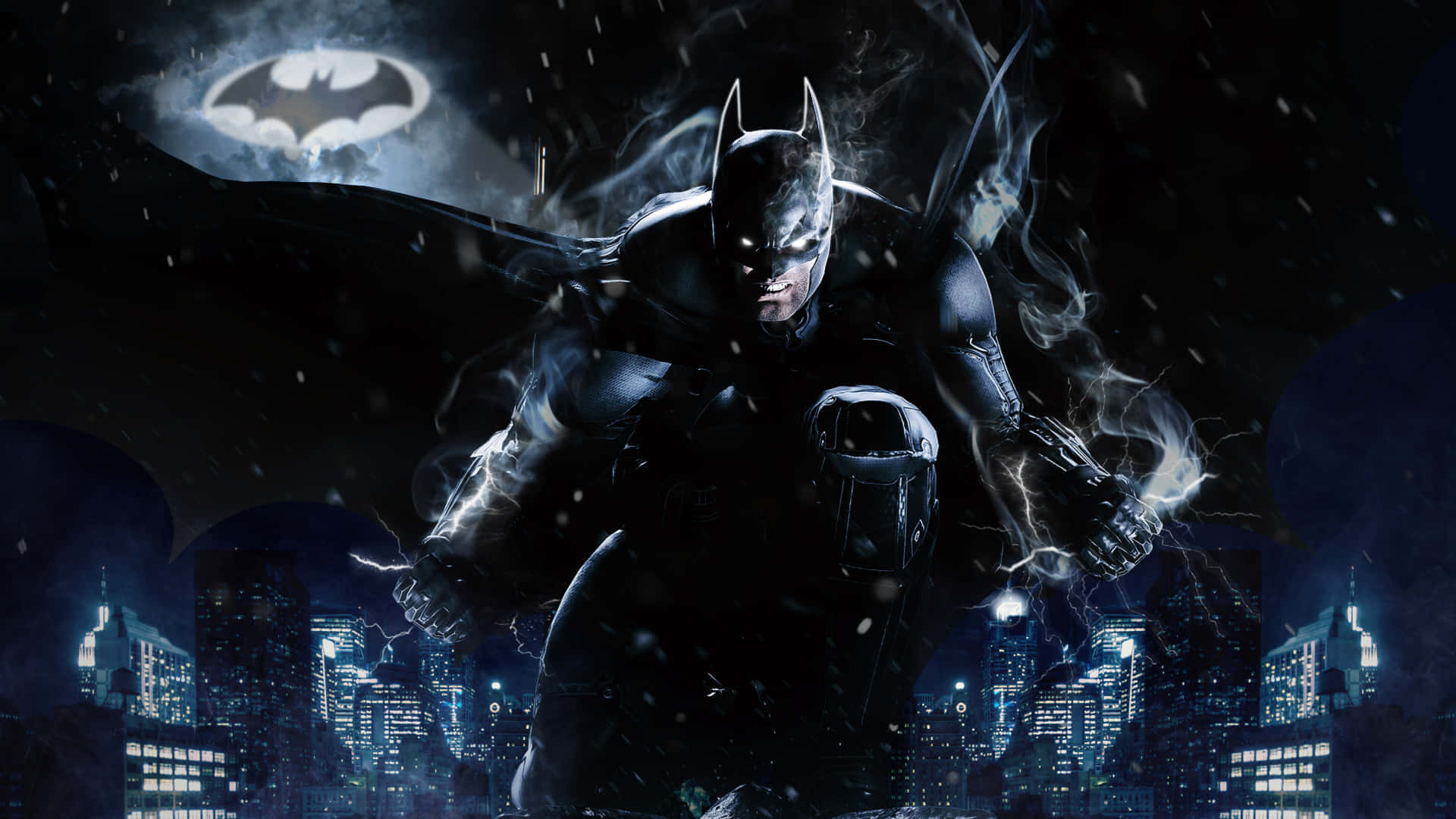 Ksatria Gelap Cakrawala Gotham Wallpaper