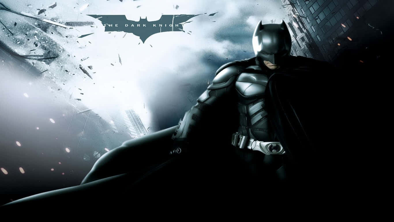 Batmanmed Ett Argt Utseende - The Dark Knight Hd Wallpaper