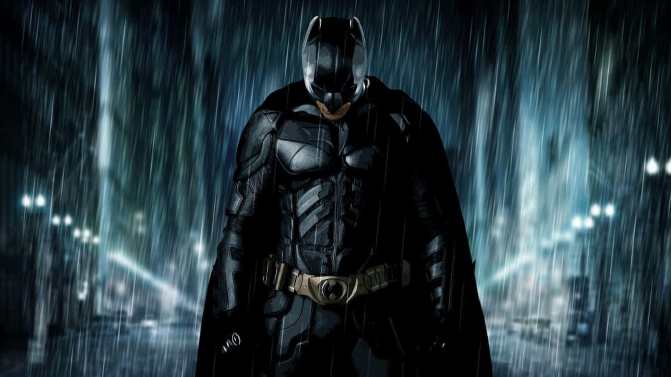 Batman In The Rain Dark Knight HD Wallpaper