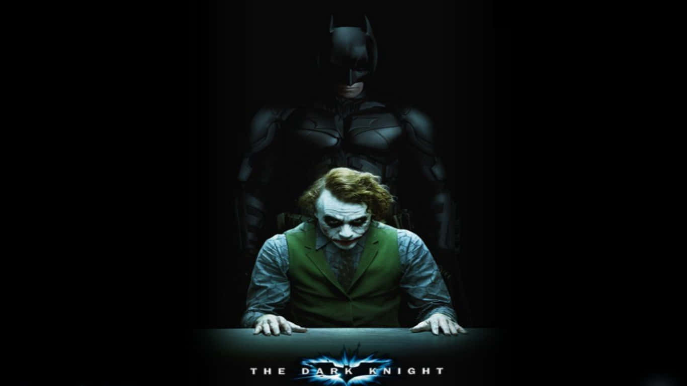 Batman står til at afhøre Jokeren Dark Knight HD-baggrundsbillede Tapet Wallpaper