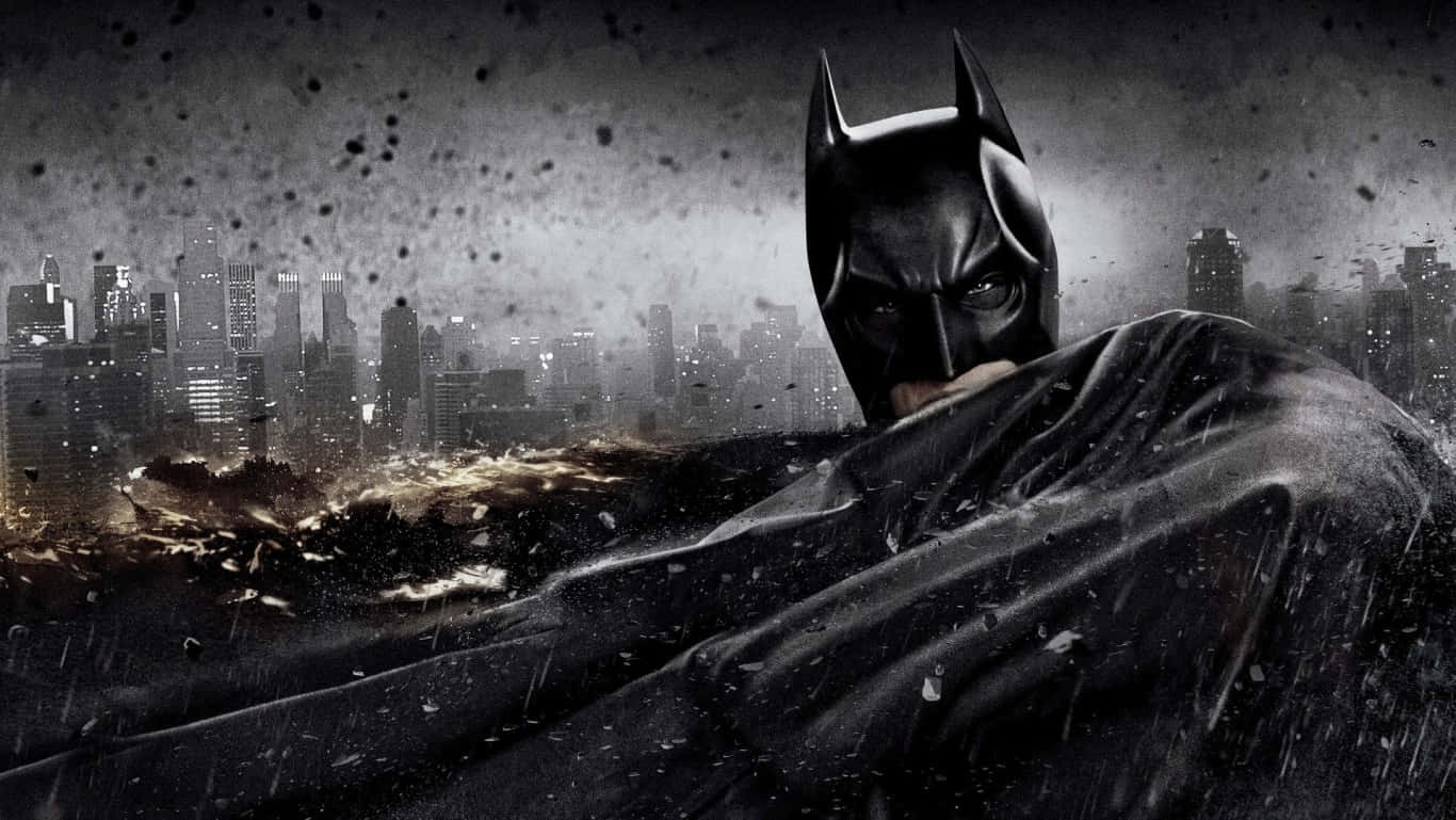 Batman kæmper mod Jokeren i Dark Knight Returns Wallpaper