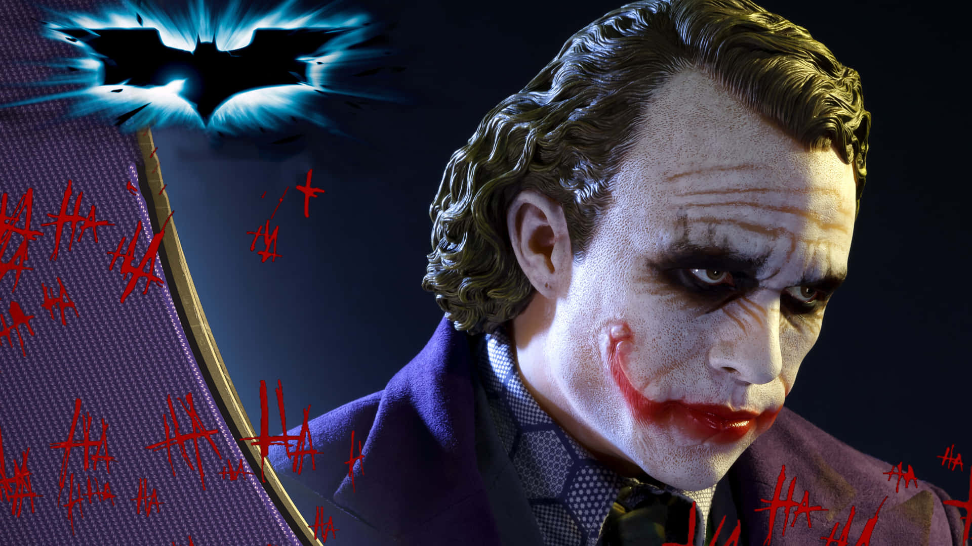 Jokerenindtager Midterste Scene I Den Ultimative High Definition Oplevelse - Dark Knight I 4k Ultra Hd. Wallpaper