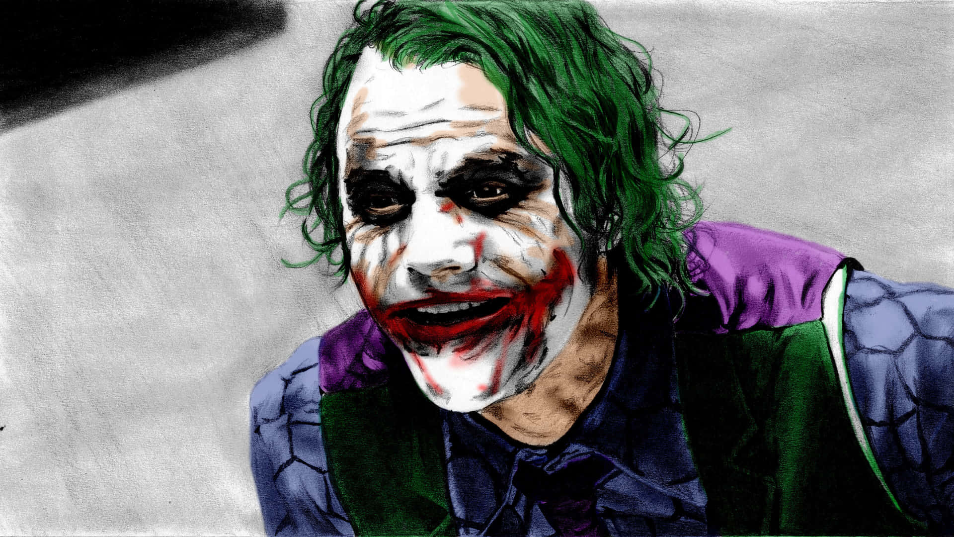 Thedark Knight Joker Forbereder Sig Til Sit Seneste Terrorangreb. Wallpaper