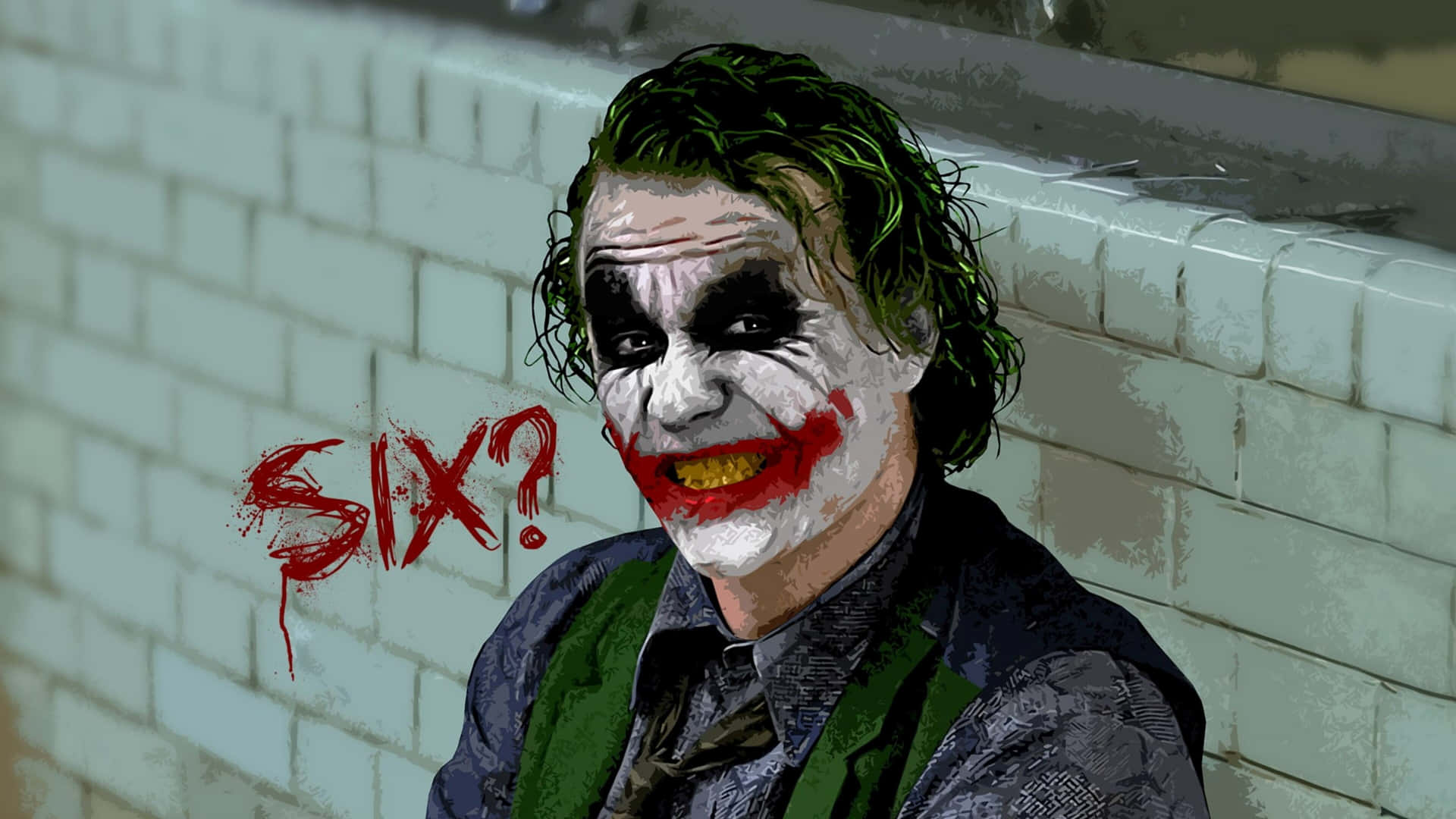 Elicónico Joker De La Película El Caballero Oscuro De Christopher Nolan En 4k Ultra Hd. Fondo de pantalla