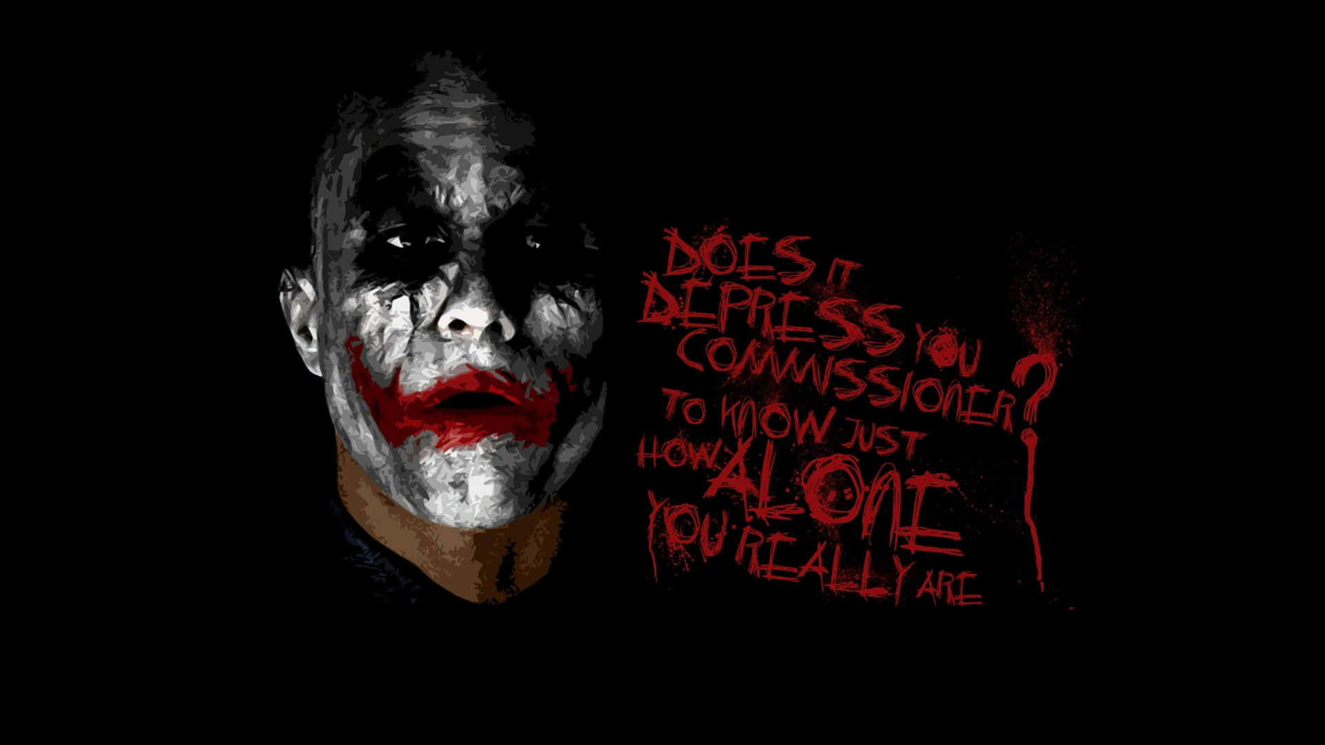 Heathledger Som Joker I The Dark Knight, I 4k Ultra Hd. Wallpaper
