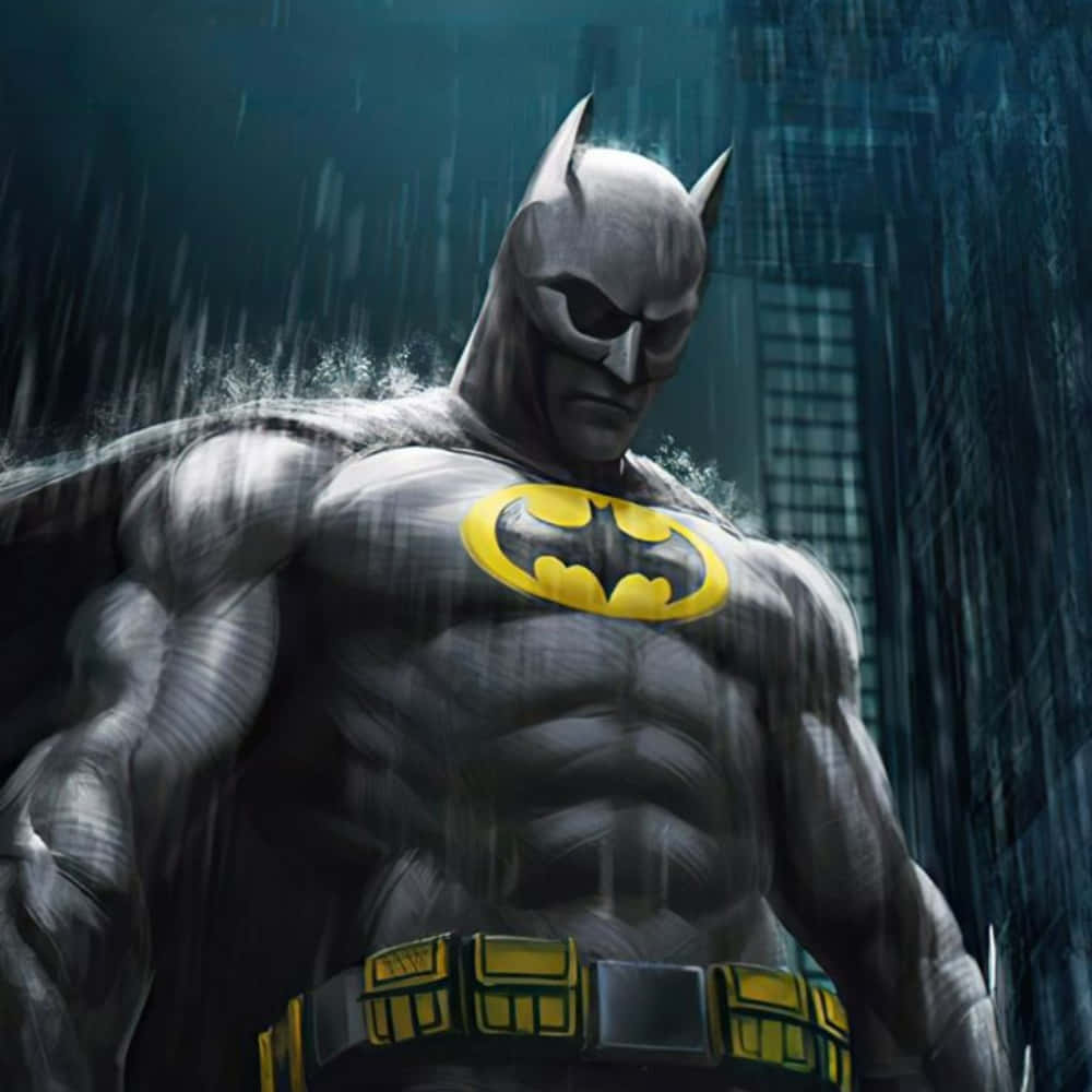 Dark Knight Rainy Gotham Pfp Wallpaper