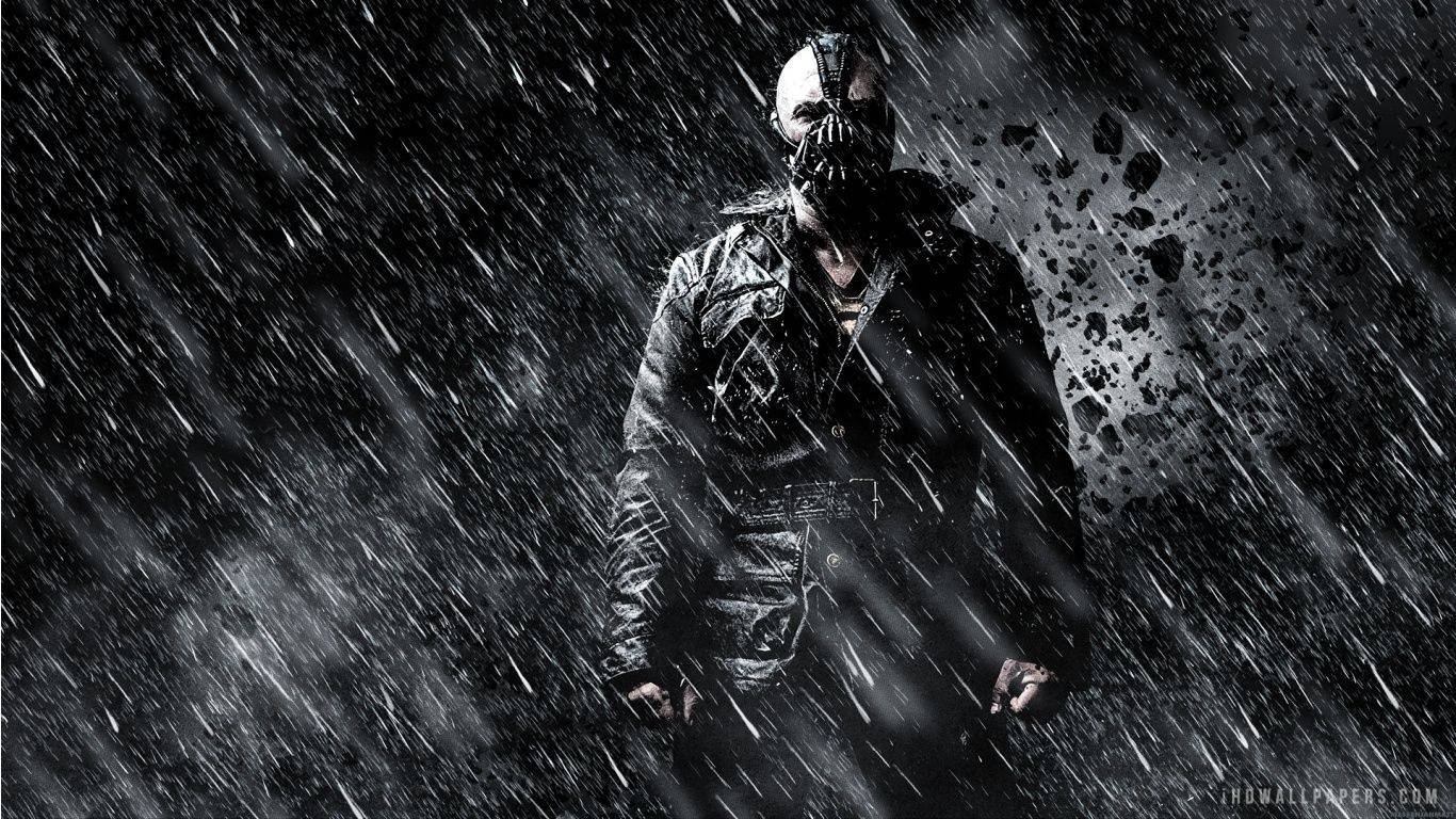 Christian Bale follows in the footsteps of Batman in The Dark Knight Rises Wallpaper