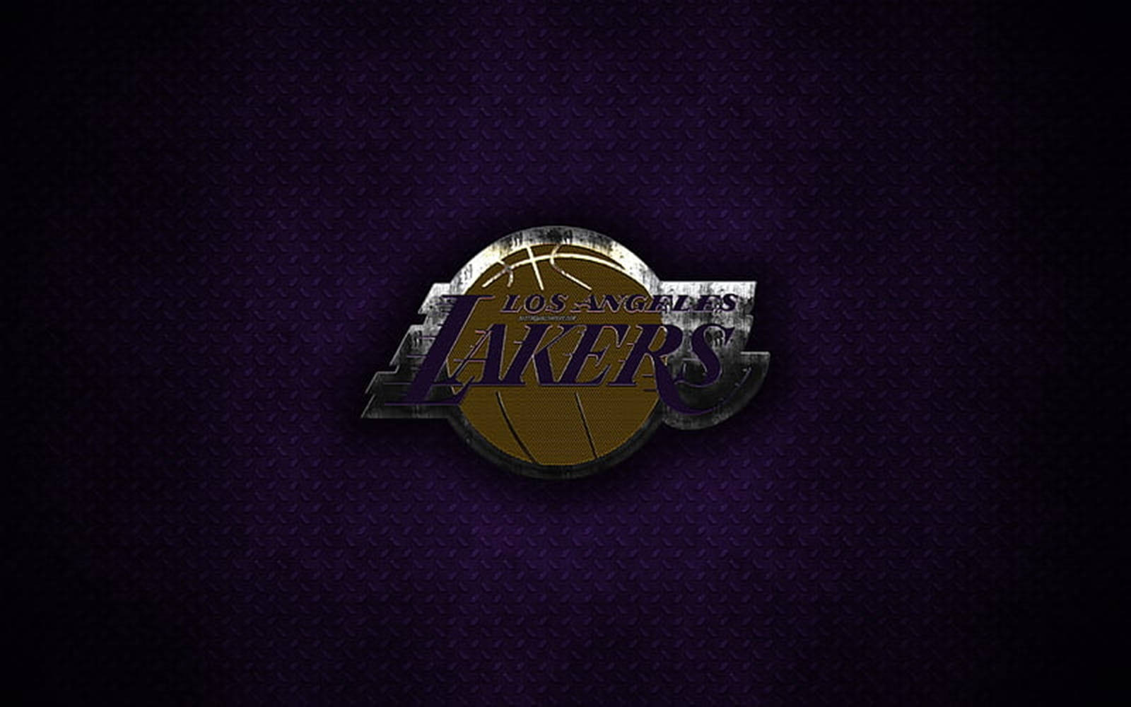 Mørk Lakers Logo Med Shadow Effect Wallpaper