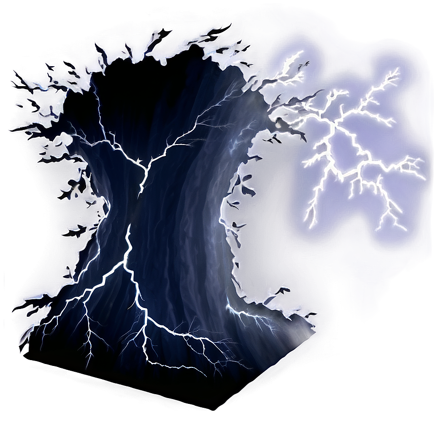 Dark Lightning Thunder Png 06242024 PNG