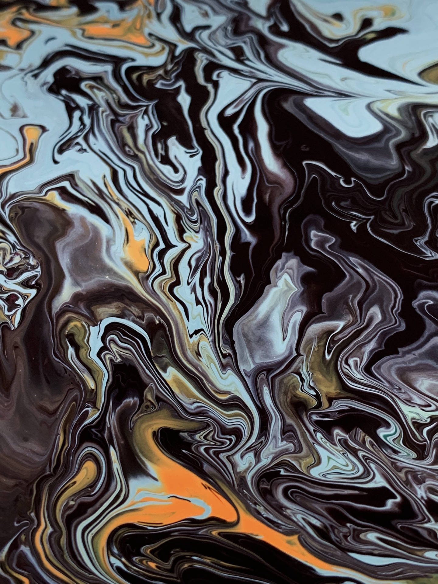 Dark Liquid Paints Wallpaper