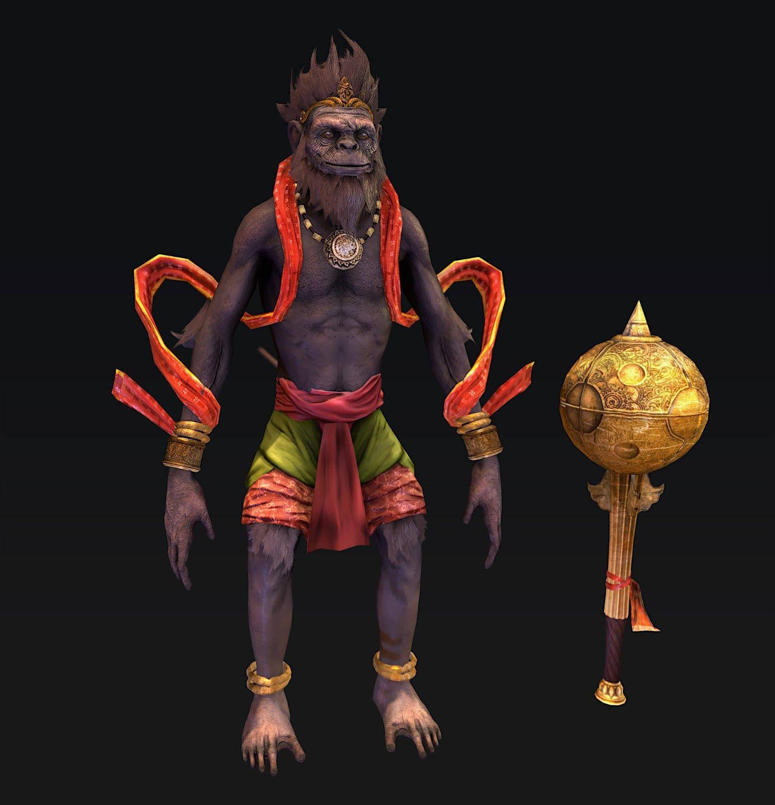 Señoroscuro Hanuman 3d Fondo de pantalla