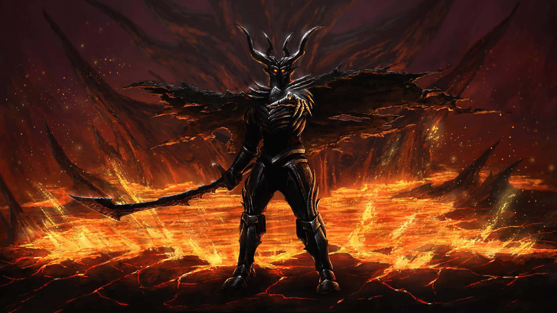 Dark Lord Sauronin Mordor Wallpaper