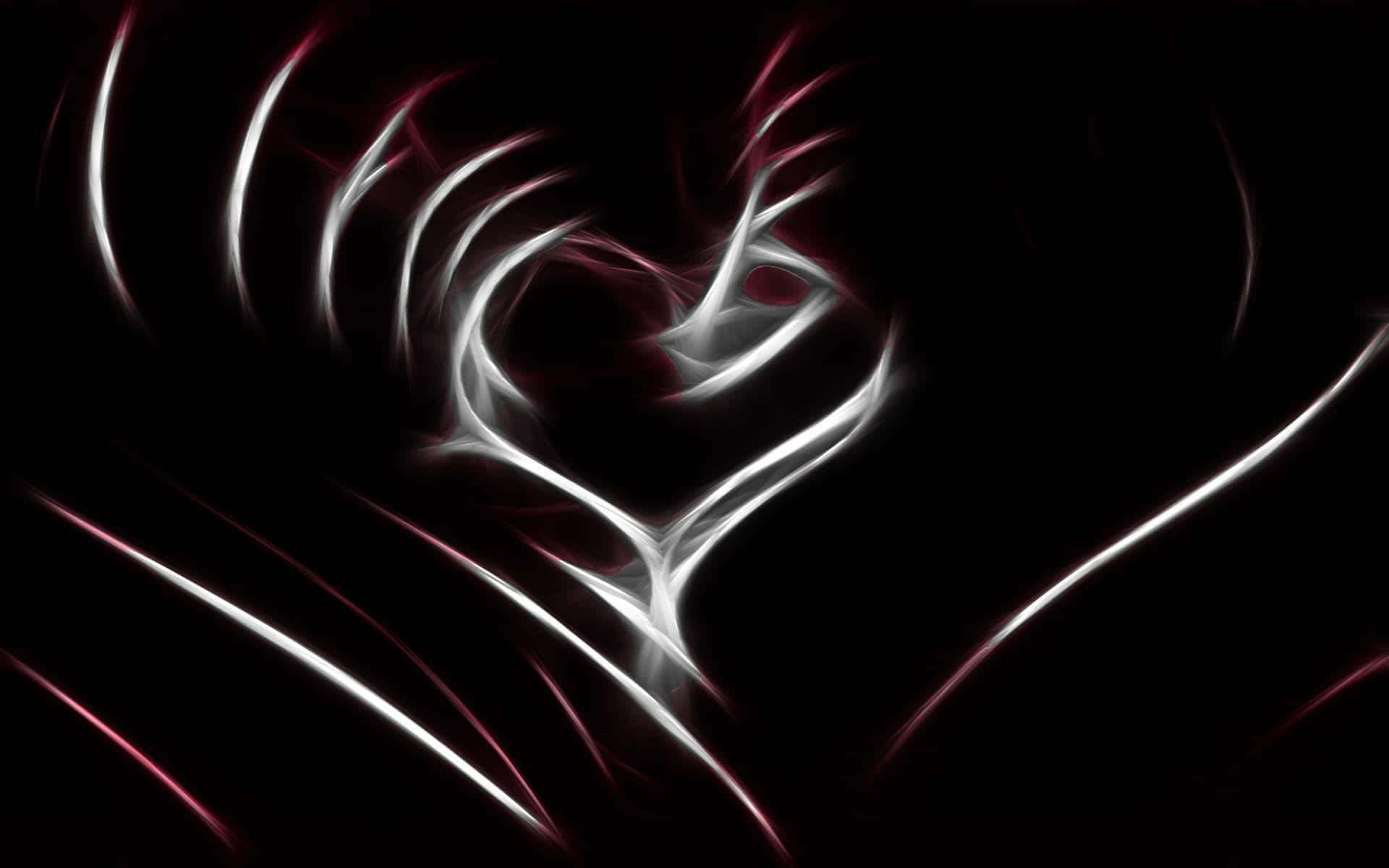 a black and white abstract image of a heart