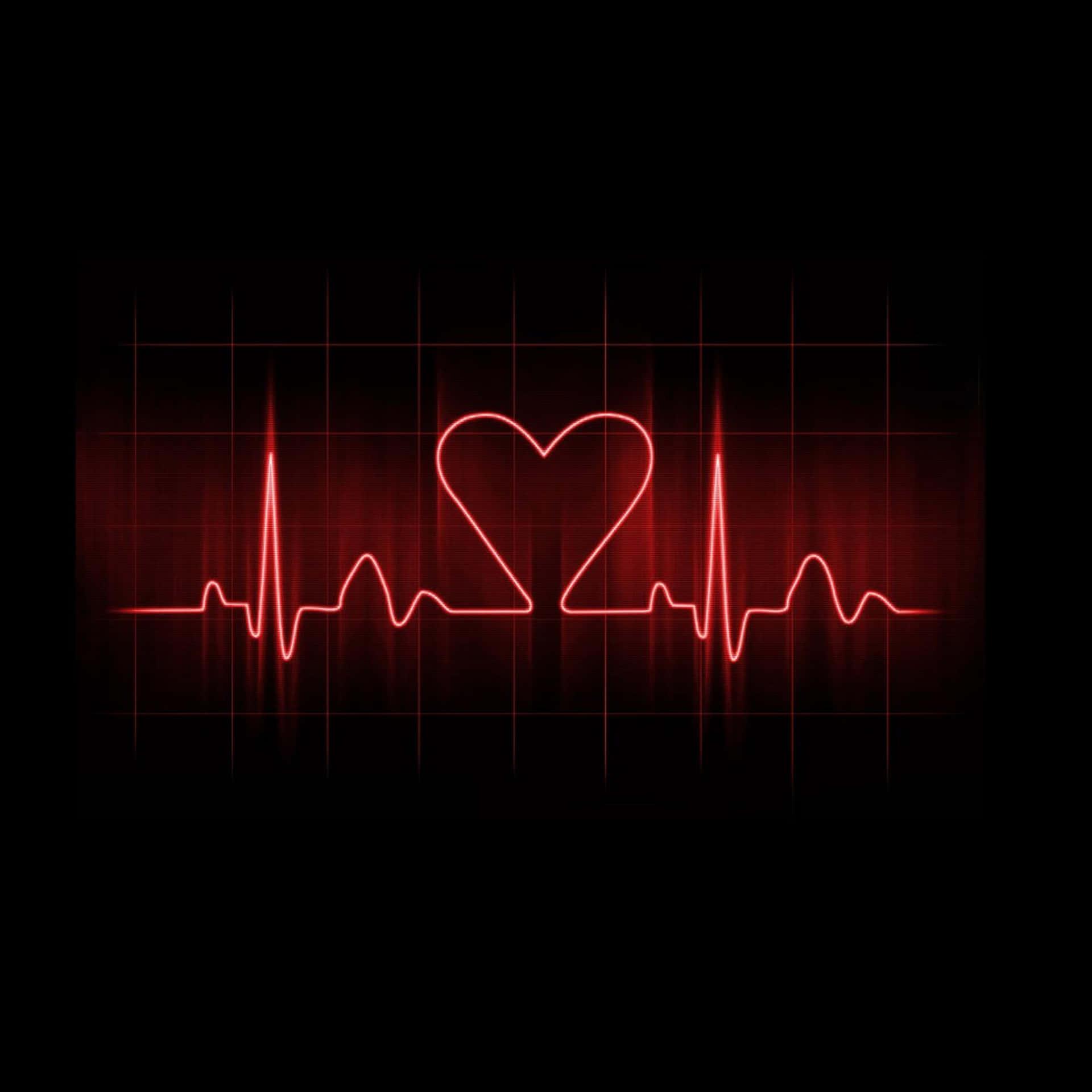 heartbeat with a heart on it