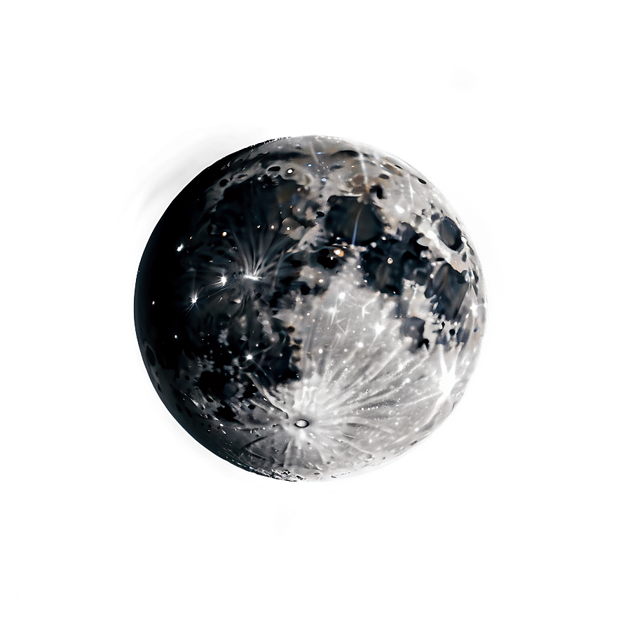 Dark Lunar Surface Png 06252024 PNG