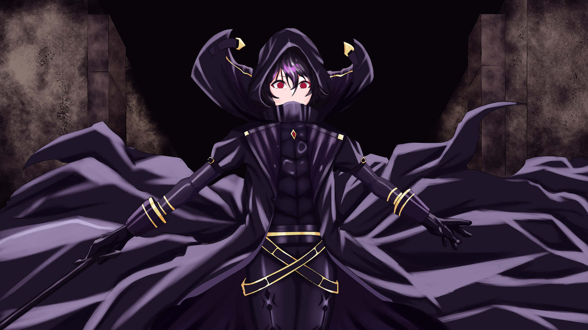 Dark_ Mage_ Anime_ Character Wallpaper