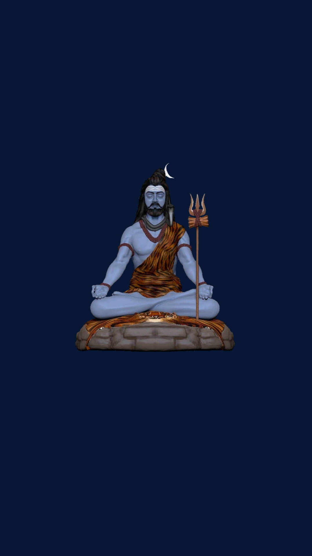Dark Mahadev Meditating Hd Wallpaper