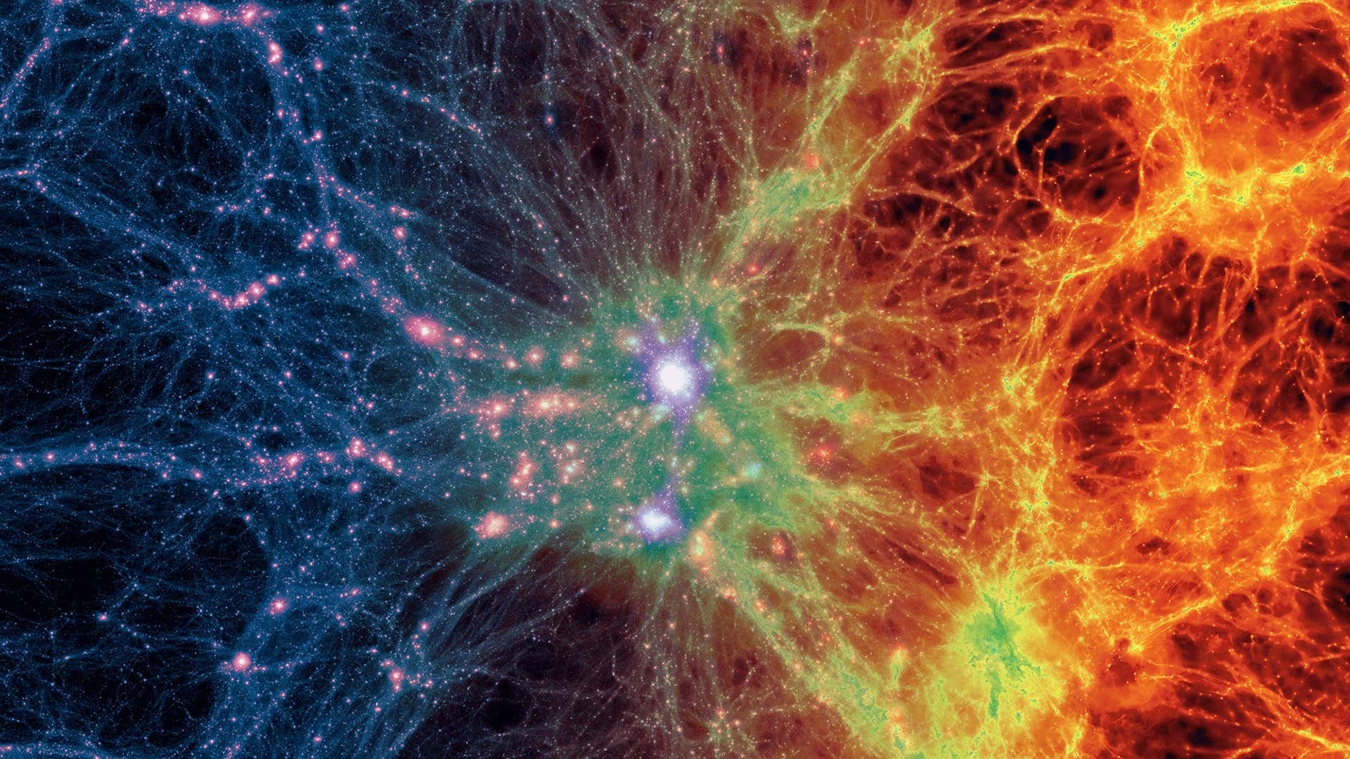 Enigmatic Dark Matter in Cosmic Space Wallpaper