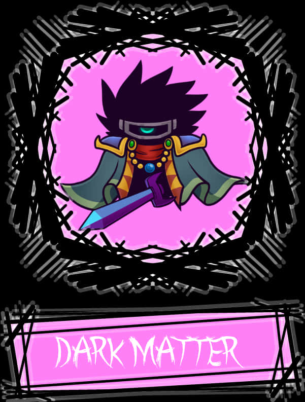 Dark Matter Anime Character Art PNG