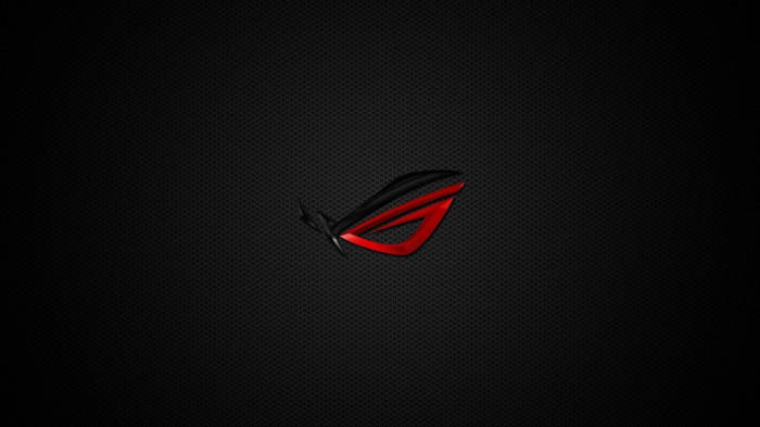 Dark Mesh With Black And Red Asus Rog Logo Wallpaper