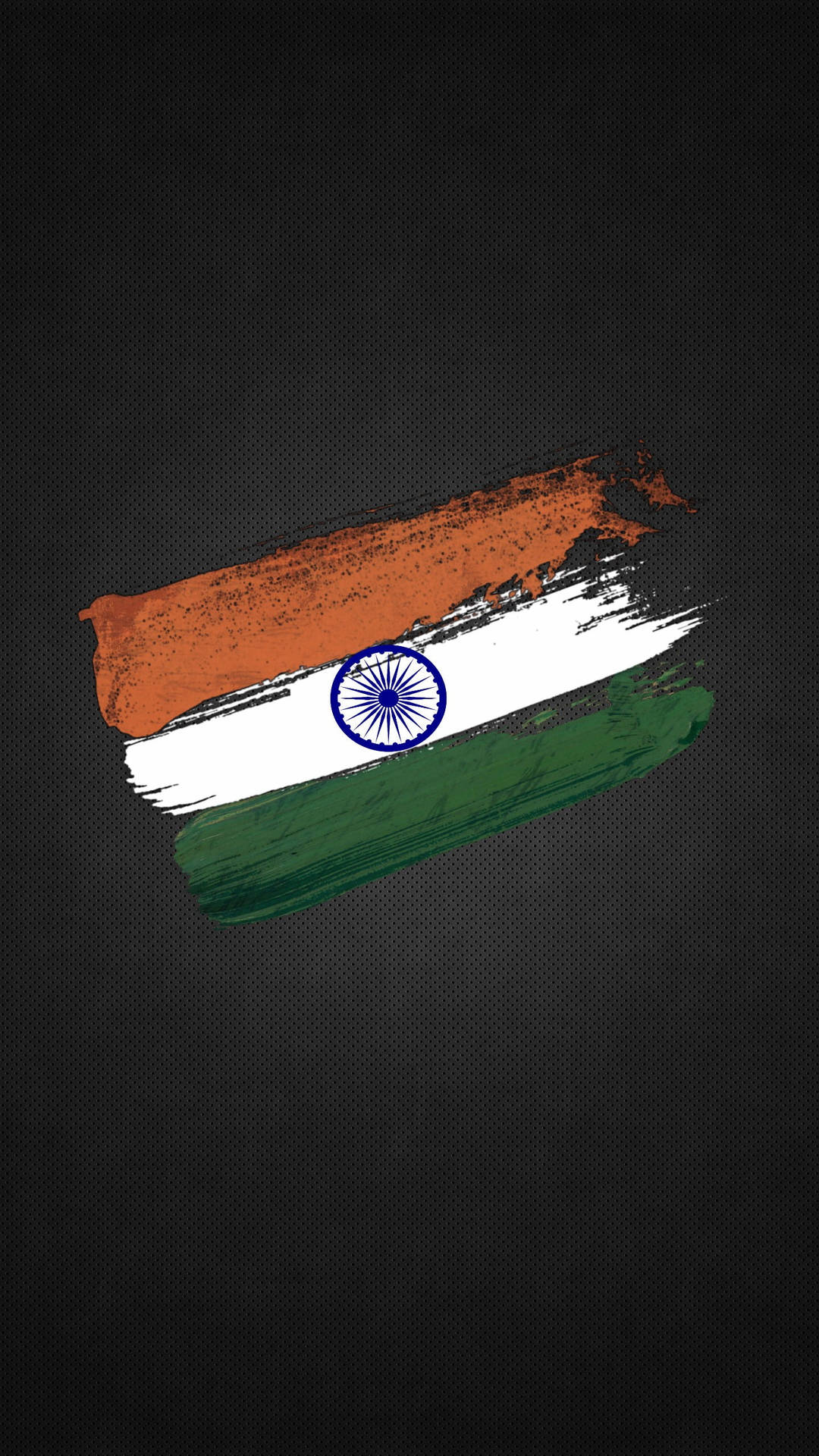 Dark Metallic Indian Flag Mobile Background