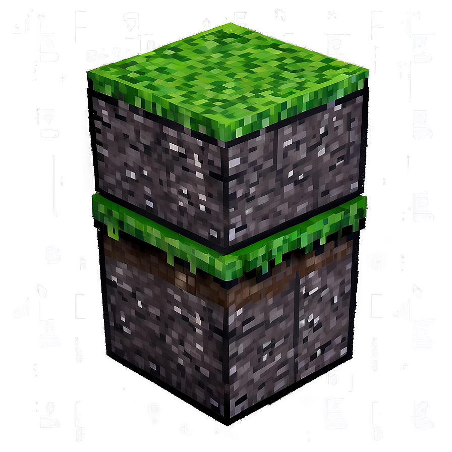 Dark Minecraft Grass Block Png Xpj PNG