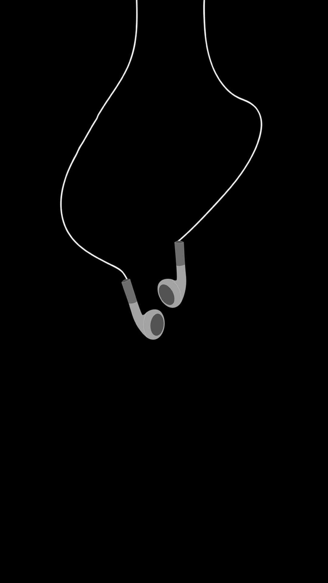 Dark_ Minimalist_ Headphones_ Art Wallpaper