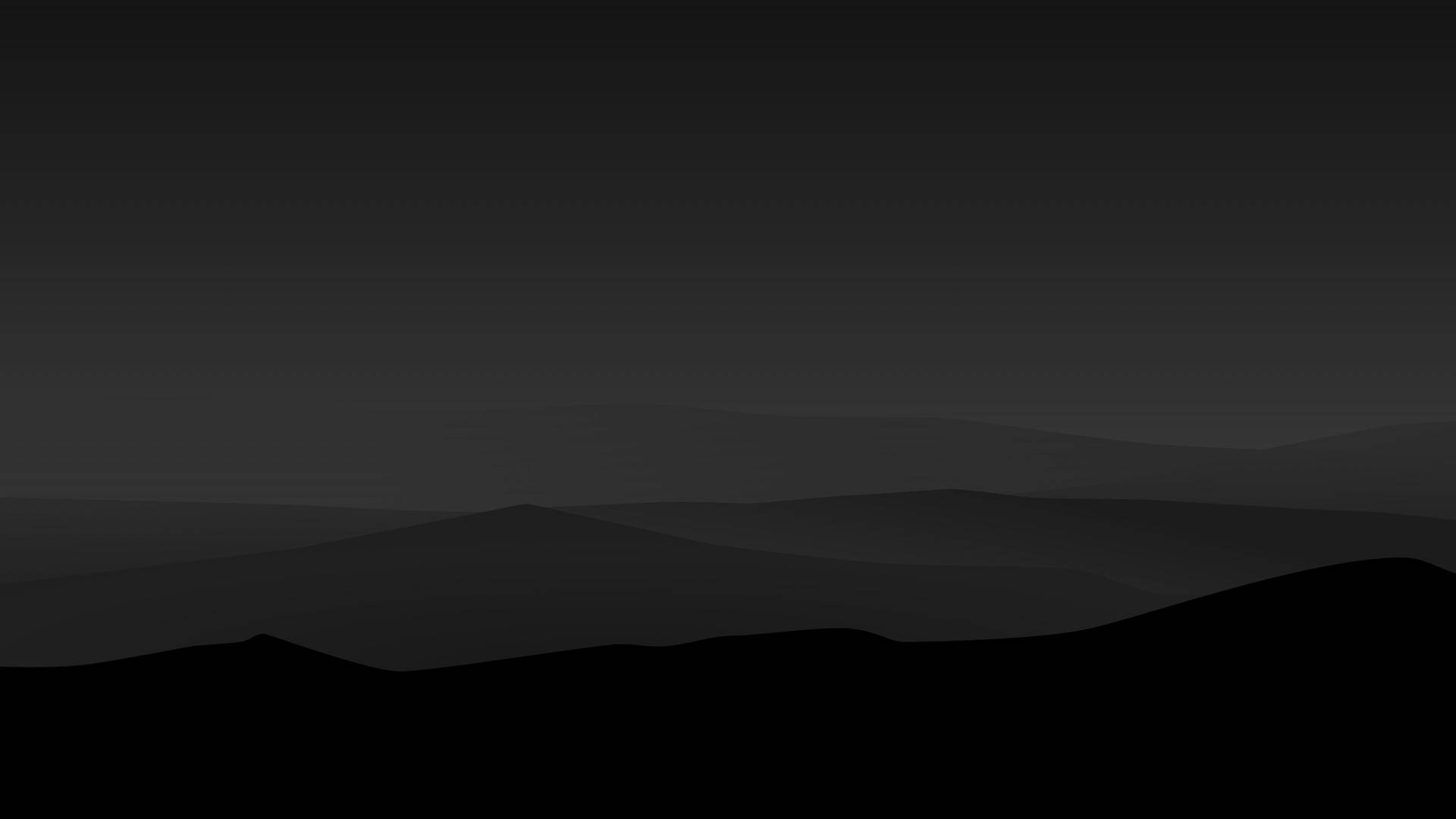 Mørke Minimalistiske Bjerge Wallpaper