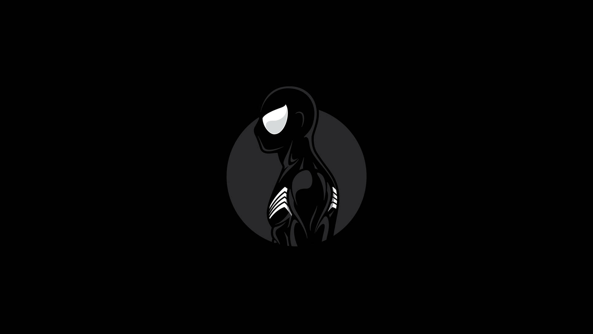 Dark Minimalist Spider Man Background